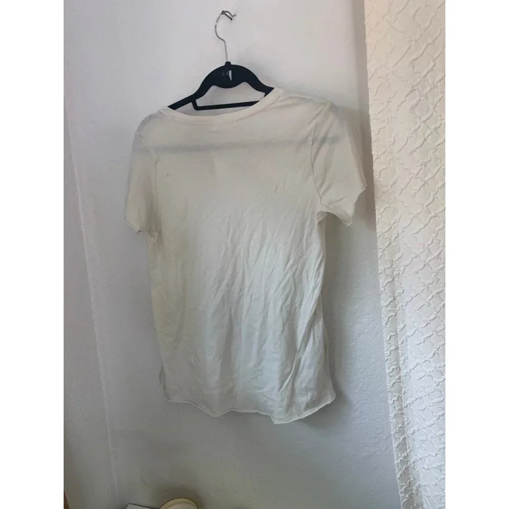 NWT VICI Super lush soft tee tshirt cream off white - Picture 5 of 6